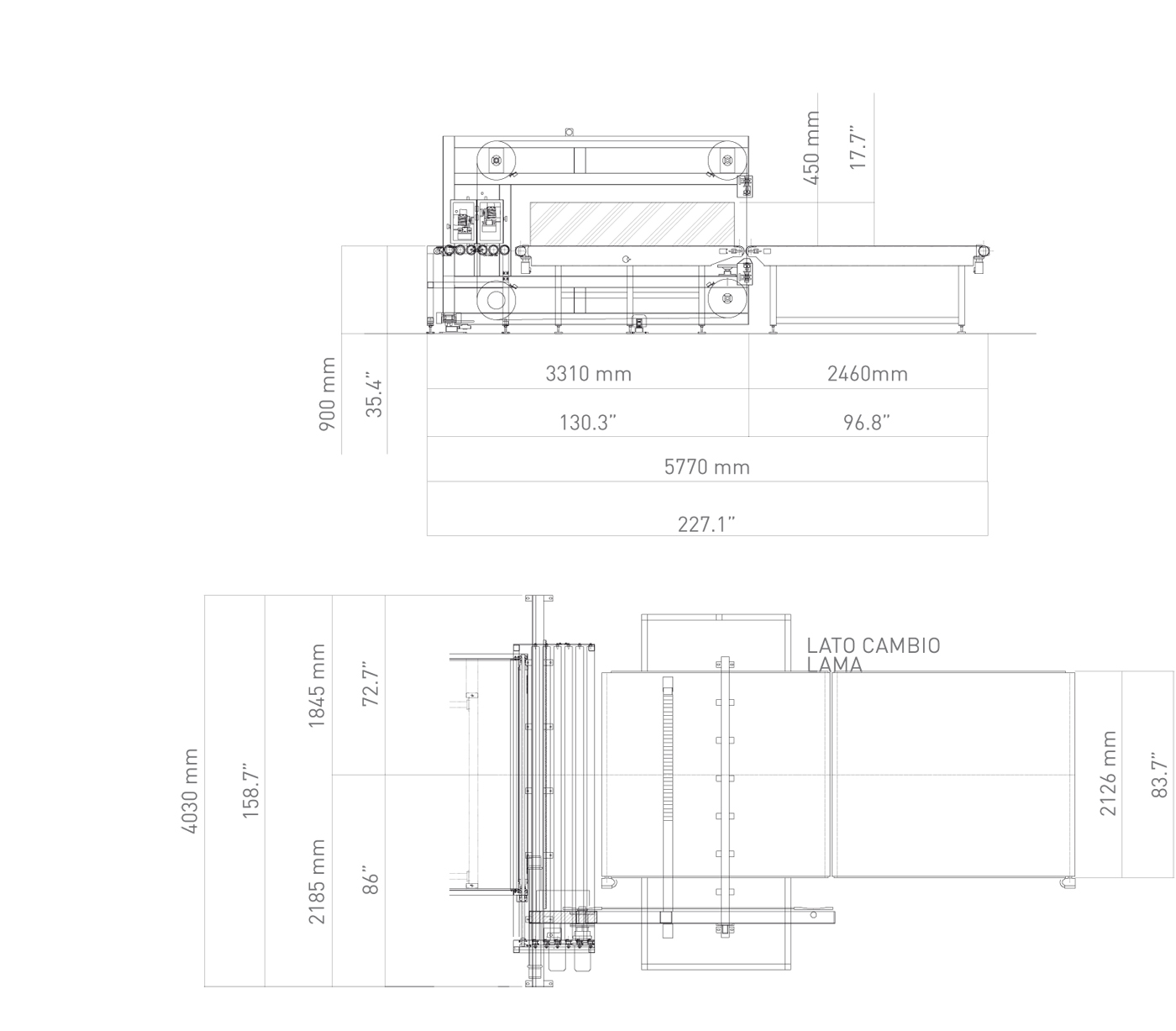 AX-T disegno tecnico